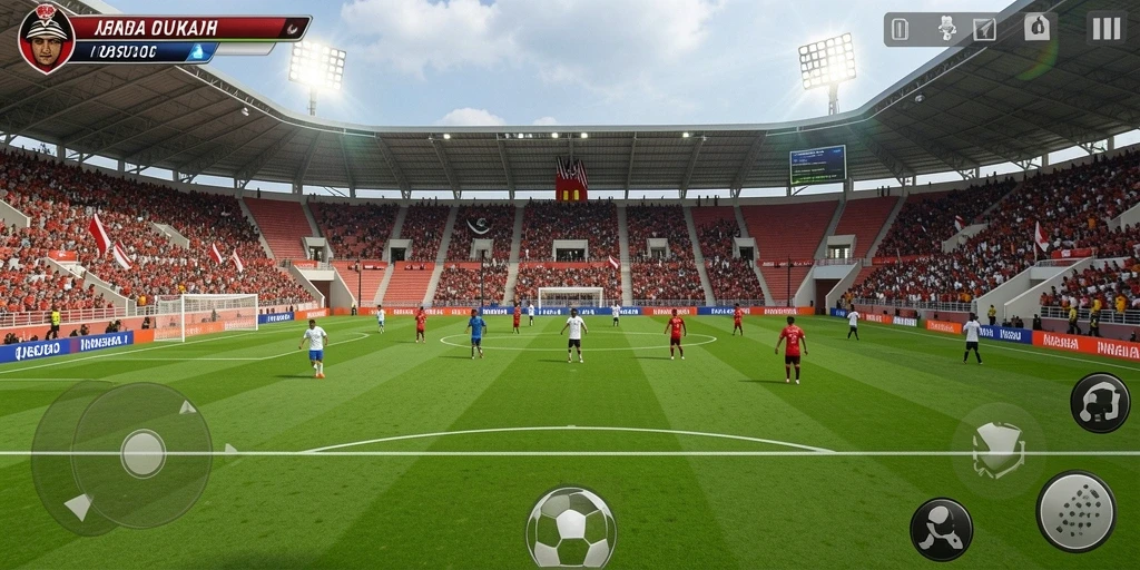 Tampilan awal game dengan antarmuka yang intuitif.