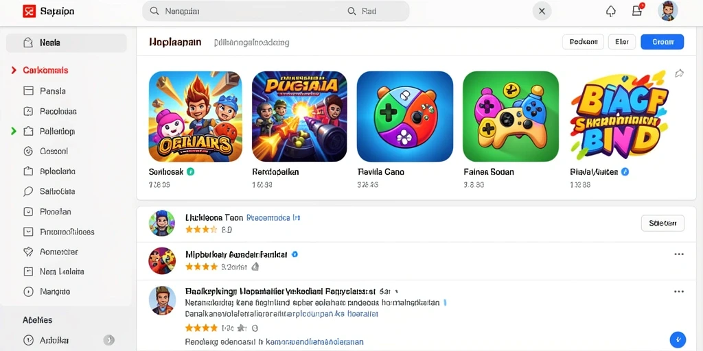 Screenshot menunjukkan tampilan grafik yang memukau.