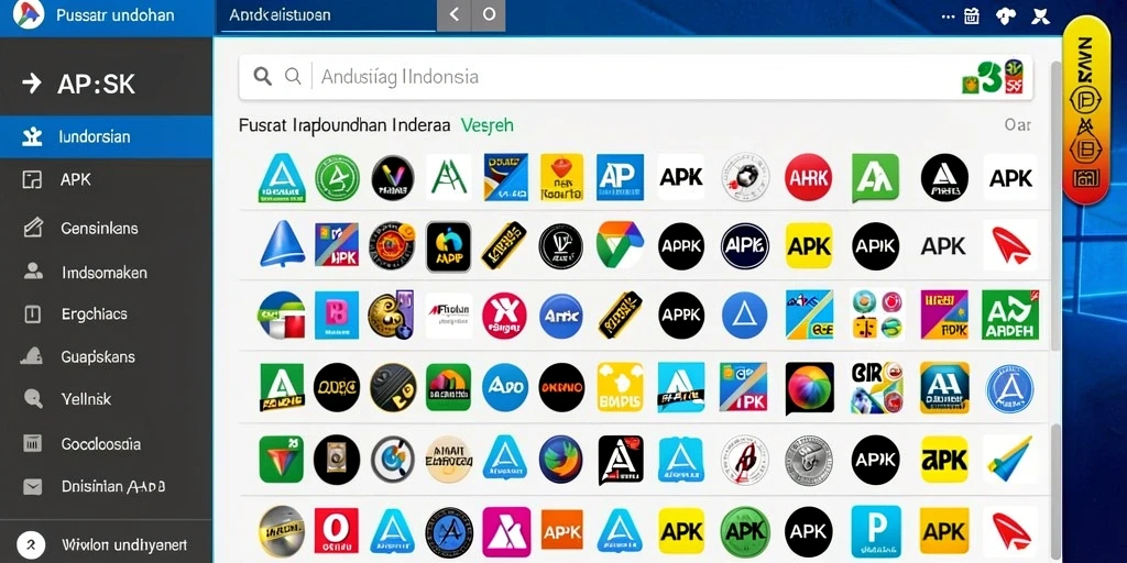 Tampilan menu utama KERANGWIN yang menarik.