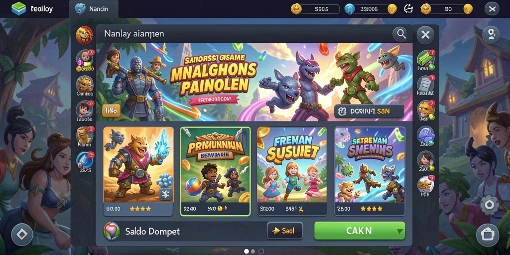 Tampilan antarmuka pengguna yang intuitif dan menarik.