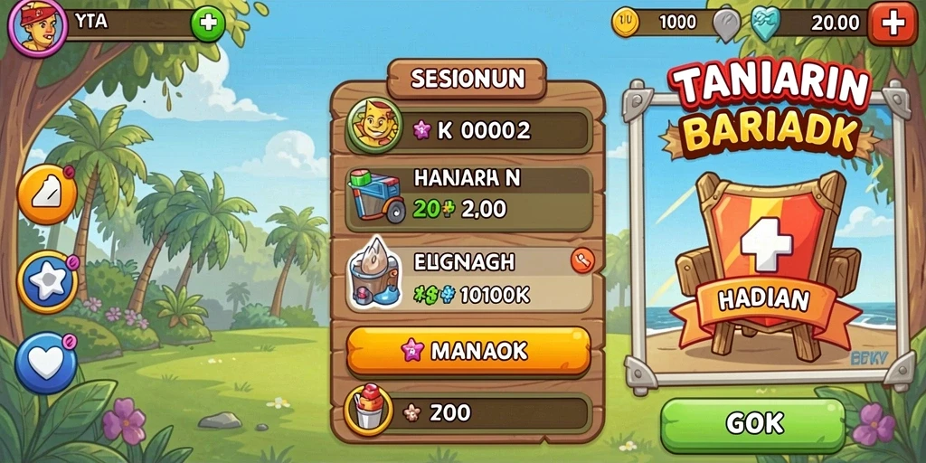 Tampilan awal aplikasi yang menarik dan user-friendly.