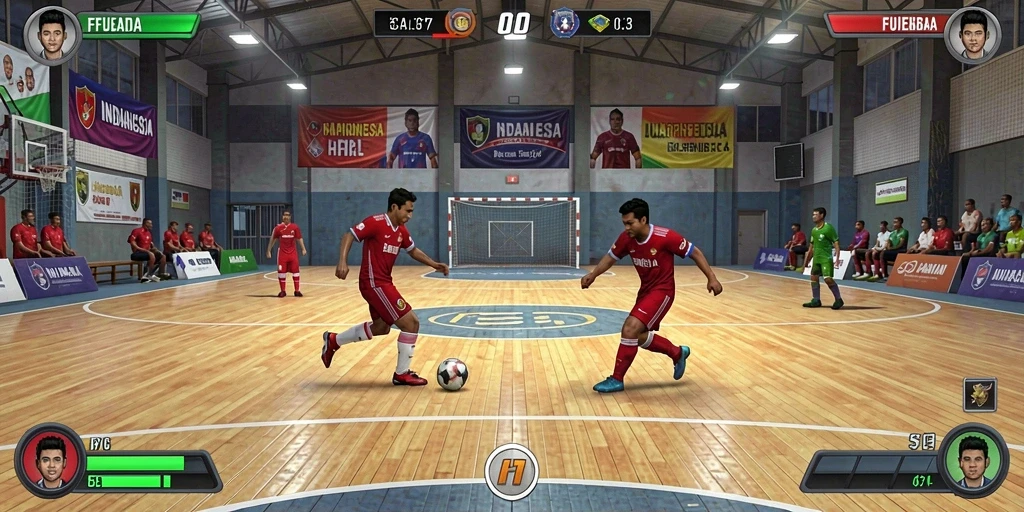 Tampilan awal yang menarik dengan karakter unik.