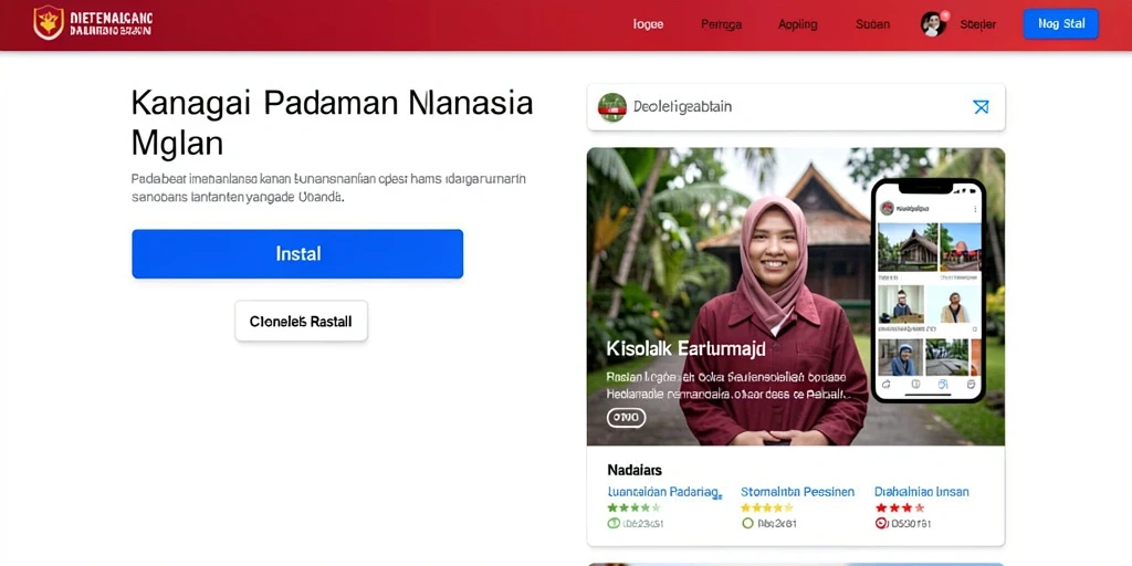 Tampilan awal aplikasi yang menarik.