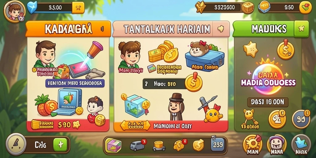 Tampilan antarmuka yang intuitif dan menarik.